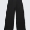 Relaxed Barrel Leg Scuba Sweatpants – Black Relaxed Barrel Leg Scuba Sweatpants – Black