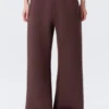 Relaxed Barrel Leg Scuba Sweatpants – Burgundy Relaxed Barrel Leg Scuba Sweatpants – Burgundy