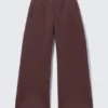 Relaxed Barrel Leg Scuba Sweatpants – Burgundy Relaxed Barrel Leg Scuba Sweatpants – Burgundy