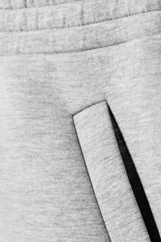 Relaxed Barrel Leg Scuba Sweatpants – Grey Melange