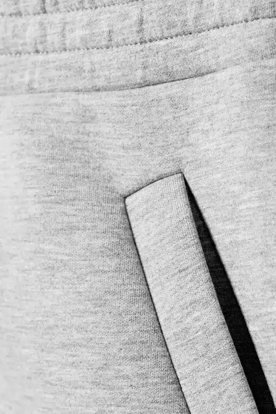 Relaxed Barrel Leg Scuba Sweatpants – Grey Melange Relaxed Barrel Leg Scuba Sweatpants – Grey Melange