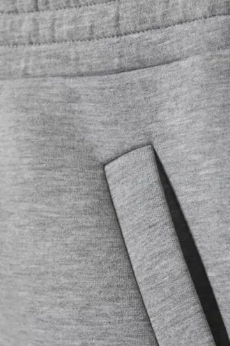 Relaxed Barrel Leg Scuba Sweatpants – Grey Melange