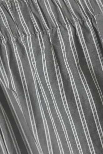 Relaxed Boxer Cotton Shorts – Dark Grey Stripe Relaxed Boxer Cotton Shorts – Dark Grey Stripe