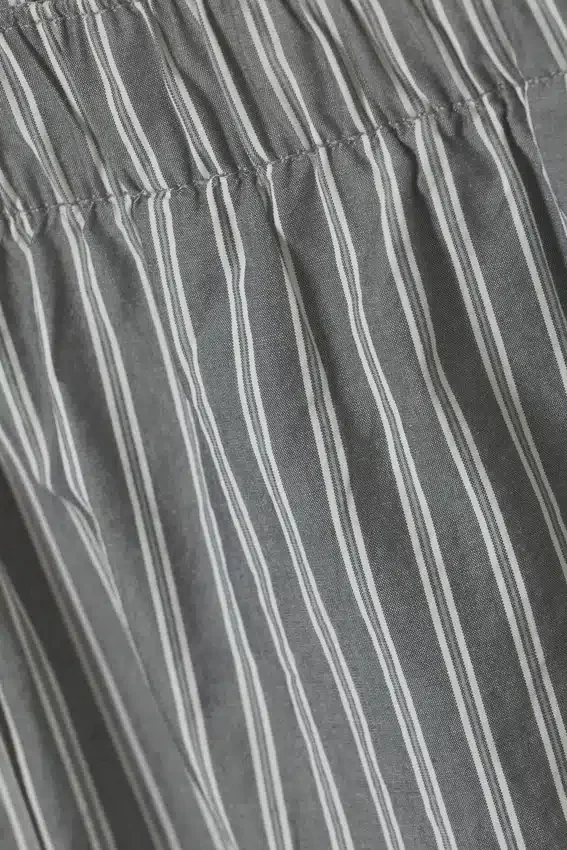 Relaxed Boxer Cotton Shorts – Dark Grey Stripe Relaxed Boxer Cotton Shorts – Dark Grey Stripe