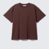 Relaxed Boxy Cotton T-Shirt – Burgundy Relaxed Boxy Cotton T-Shirt – Burgundy