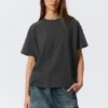Relaxed Boxy Cotton T-Shirt – Dark Grey Relaxed Boxy Cotton T-Shirt – Dark Grey