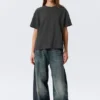 Relaxed Boxy Cotton T-Shirt – Dark Grey Relaxed Boxy Cotton T-Shirt – Dark Grey