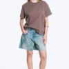 Relaxed Boxy Cotton T-Shirt – Grey Relaxed Boxy Cotton T-Shirt – Grey