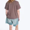 Relaxed Boxy Cotton T-Shirt – Grey Relaxed Boxy Cotton T-Shirt – Grey