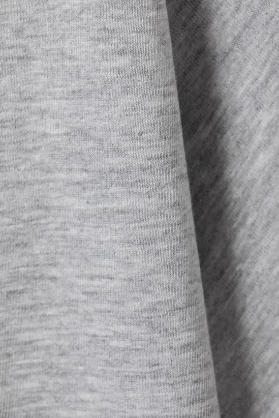 Relaxed Boxy Cotton T-Shirt – Grey Melange Relaxed Boxy Cotton T-Shirt – Grey Melange