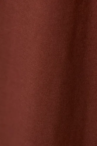 Relaxed Boxy Cotton T-Shirt – Rust