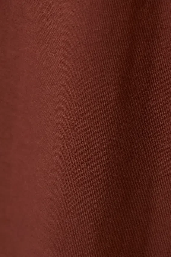 Relaxed Boxy Cotton T-Shirt – Rust Relaxed Boxy Cotton T-Shirt – Rust