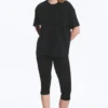 Relaxed Boxy Cotton T-Shirt – Striped Dark Blue Relaxed Boxy Cotton T-Shirt – Striped Dark Blue