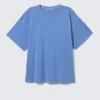 Relaxed Boxy Cotton T-Shirt – Washed Blue Relaxed Boxy Cotton T-Shirt – Washed Blue