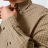 Relaxed Boxy Poplin Shirt – Beige Check Relaxed Boxy Poplin Shirt – Beige Check