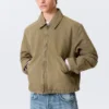Relaxed Boxy Zip Jacket – Beige Relaxed Boxy Zip Jacket – Beige