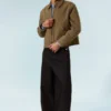 Relaxed Boxy Zip Jacket – Beige Relaxed Boxy Zip Jacket – Beige