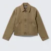 Relaxed Boxy Zip Jacket – Beige Relaxed Boxy Zip Jacket – Beige