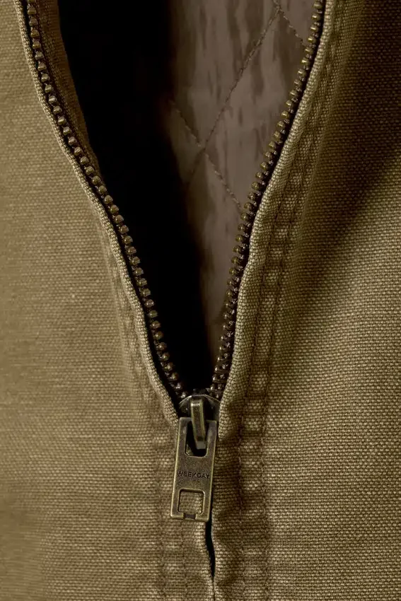 Relaxed Boxy Zip Jacket – Beige Relaxed Boxy Zip Jacket – Beige