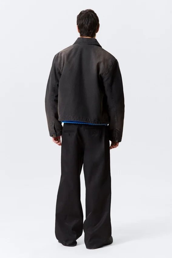 Relaxed Boxy Zip Jacket – Black Relaxed Boxy Zip Jacket – Black