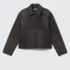 Relaxed Boxy Zip Jacket – Black Relaxed Boxy Zip Jacket – Black