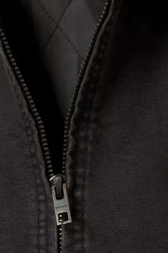 Relaxed Boxy Zip Jacket – Black Relaxed Boxy Zip Jacket – Black