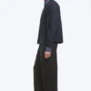 Relaxed Checked Cotton Shirt – Checked Grey – Contrast Denim Relaxed Checked Cotton Shirt – Checked Grey – Contrast Denim