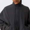 Relaxed Cotton Canvas Jacket – Washed Black Relaxed Cotton Canvas Jacket – Washed Black