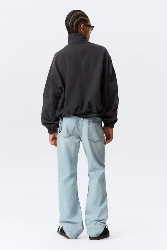 Relaxed Cotton Canvas Jacket – Washed Black Relaxed Cotton Canvas Jacket – Washed Black