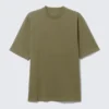 Relaxed Crew Neck T-Shirt – Dark Green Relaxed Crew Neck T-Shirt – Dark Green
