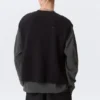 Relaxed Distressed Knitted Vest – Black Relaxed Distressed Knitted Vest – Black