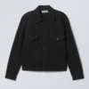 Relaxed Fit Denim Jacket – Black Rinse – Black Relaxed Fit Denim Jacket – Black Rinse – Black
