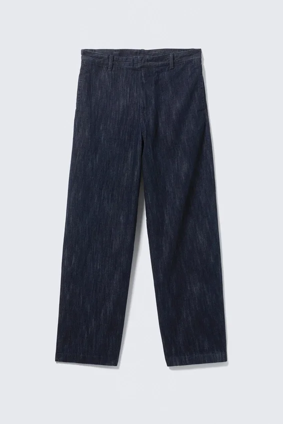 Relaxed Fit Denim Suiting Trousers – Slub Rinse – Dark Blue Relaxed Fit Denim Suiting Trousers – Slub Rinse – Dark Blue