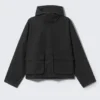 Relaxed Fit Hooded Jacket – Black Relaxed Fit Hooded Jacket – Black