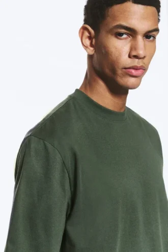Relaxed Fit T-Shirt – Dark Green