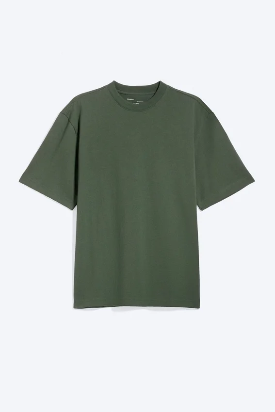 Relaxed Fit T-Shirt – Dark Green Relaxed Fit T-Shirt – Dark Green