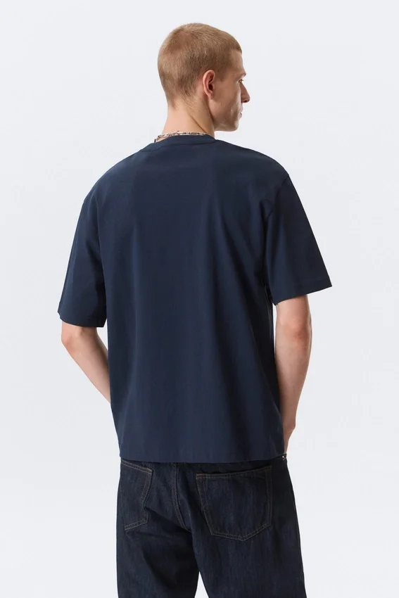 Relaxed Fit T-Shirt – Dark Navy Blue Relaxed Fit T-Shirt – Dark Navy Blue