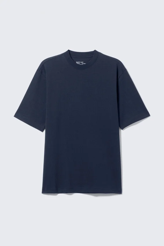 Relaxed Fit T-Shirt – Dark Navy Blue Relaxed Fit T-Shirt – Dark Navy Blue