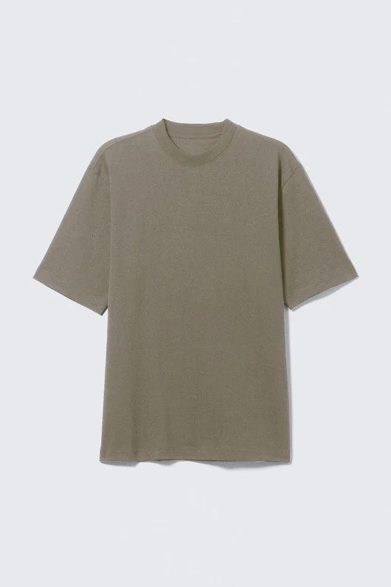 Relaxed Fit T-Shirt – Dusty Khaki Green Relaxed Fit T-Shirt – Dusty Khaki Green
