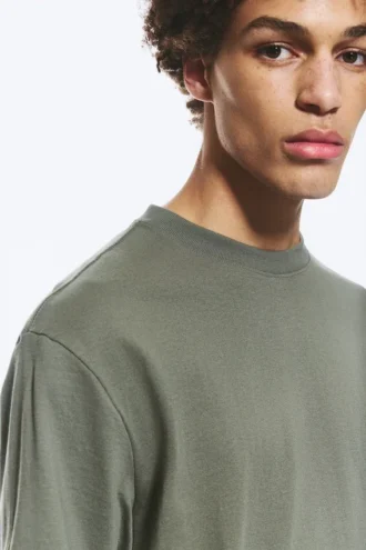 Relaxed Fit T-Shirt – Light Dusty Khaki Green