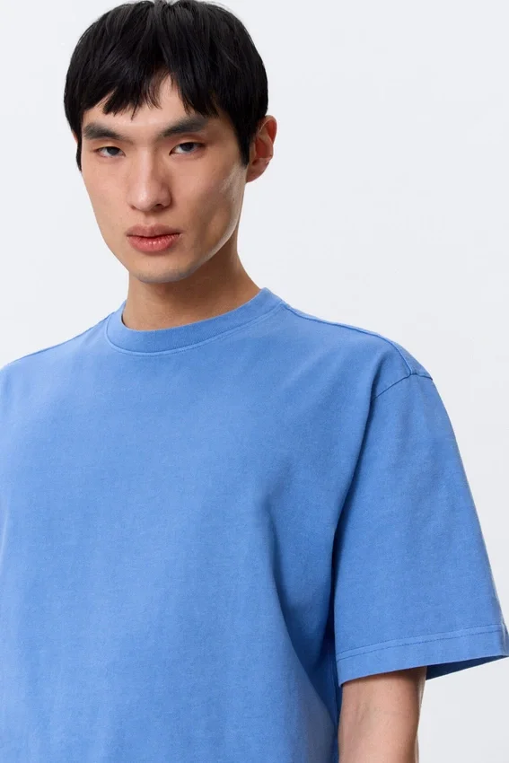 Relaxed Fit T-Shirt – Washed Blue Relaxed Fit T-Shirt – Washed Blue