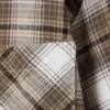 Relaxed Flannel Pyjama Shirt – Checked Beige