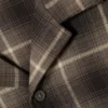 Relaxed Flannel Pyjama Shirt – Checked Dark Brown Relaxed Flannel Pyjama Shirt – Checked Dark Brown