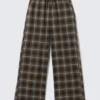 Relaxed Flannel Pyjama Trousers – Checked Dark Brown Relaxed Flannel Pyjama Trousers – Checked Dark Brown