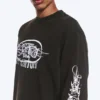Relaxed Graphic Long-Sleeved T-Shirt – Black Relaxed Graphic Long-Sleeved T-Shirt – Black
