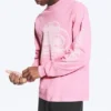 Relaxed Graphic Long-Sleeved T-Shirt – Pink – Logos Relaxed Graphic Long-Sleeved T-Shirt – Pink – Logos