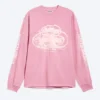 Relaxed Graphic Long-Sleeved T-Shirt – Pink – Logos Relaxed Graphic Long-Sleeved T-Shirt – Pink – Logos