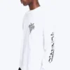 Relaxed Graphic Long-Sleeved T-Shirt – White – Synergy Relaxed Graphic Long-Sleeved T-Shirt – White – Synergy
