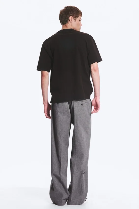 Relaxed Graphic Printed T-Shirt – Black – Birds Relaxed Graphic Printed T-Shirt – Black – Birds