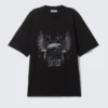 Relaxed Graphic Printed T-Shirt – Black – Cosmic Eagle Relaxed Graphic Printed T-Shirt – Black – Cosmic Eagle